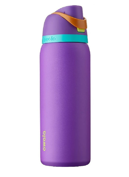 Owala Flip 24 oz Stainless Steel Water Bottle Green Neon Basil with Carry  Loop and Locking Mechanism 