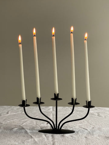 Dimali Metal Candle Holder With Handle - Antique Bronze - Ironbridge Candle  Company