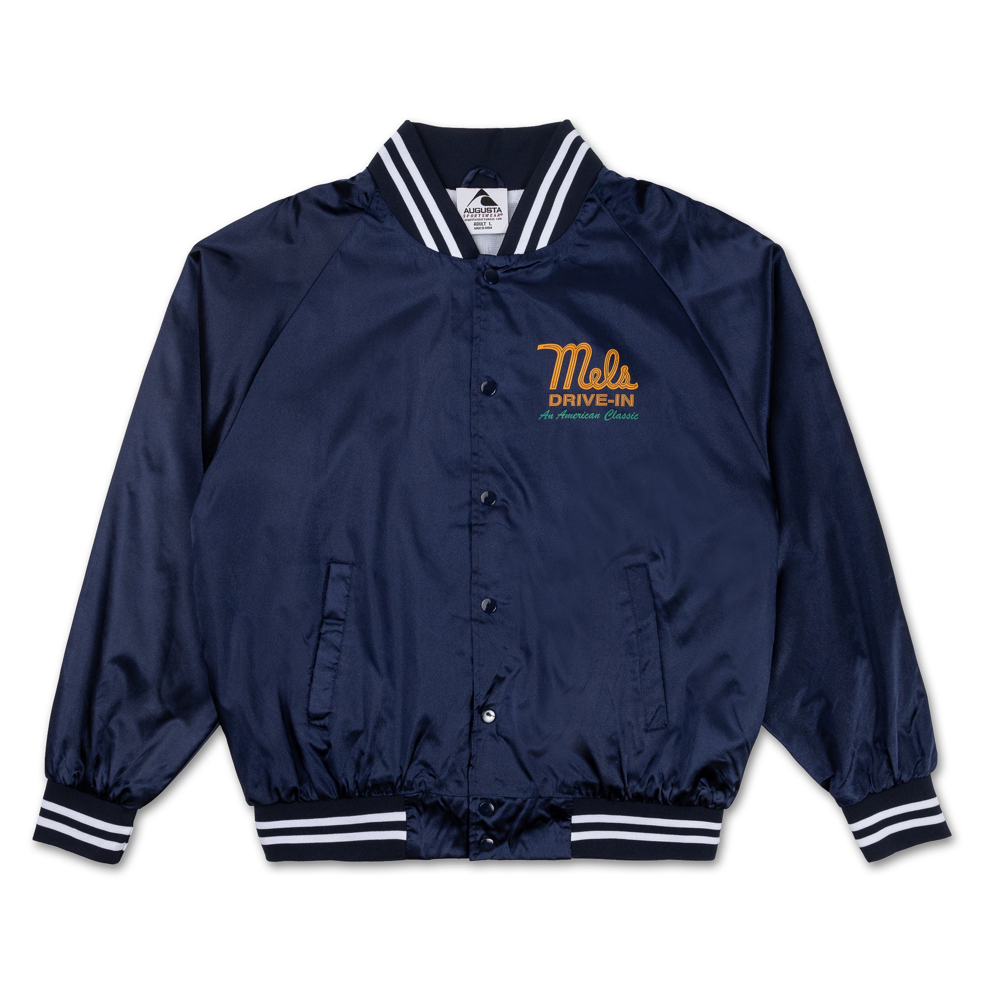 Mel's Navy Bomber Jacket – Mel's Drive in