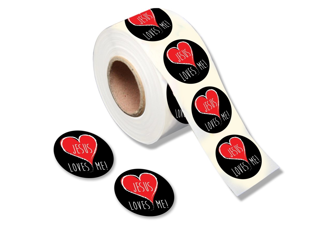 Image of Jesus Loves Me Stickers (250 per Roll)