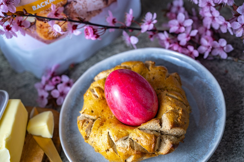 OSTERNEST mit BACKMISCHUNG BRÖTCHEN No20 - Sesam