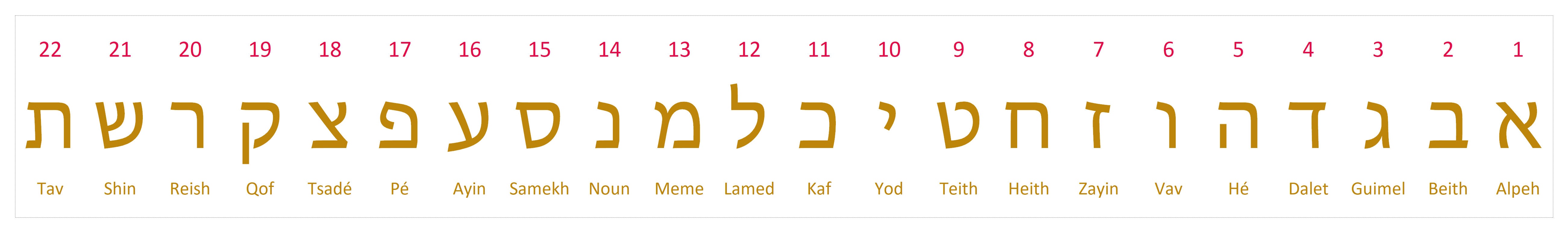 première en hébreu 5 lettres