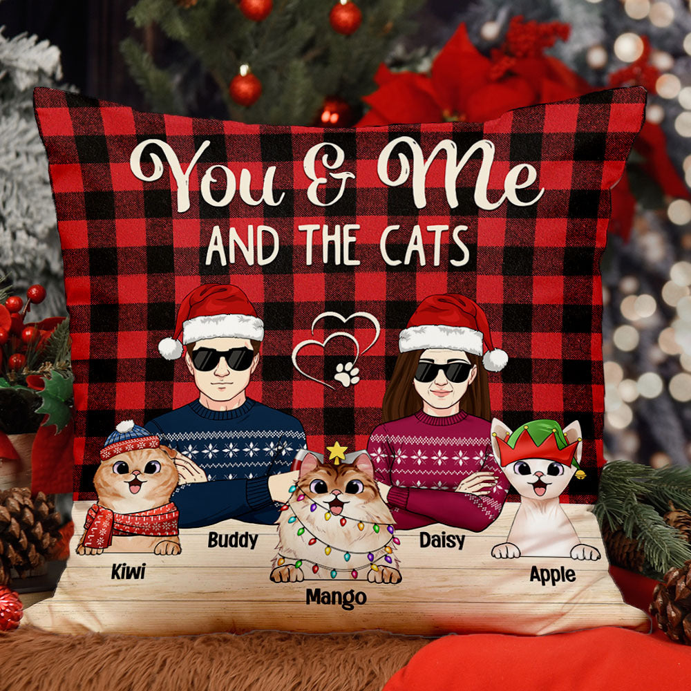 Custom You & Me And The Fur Babies Dog/Cat Pillow