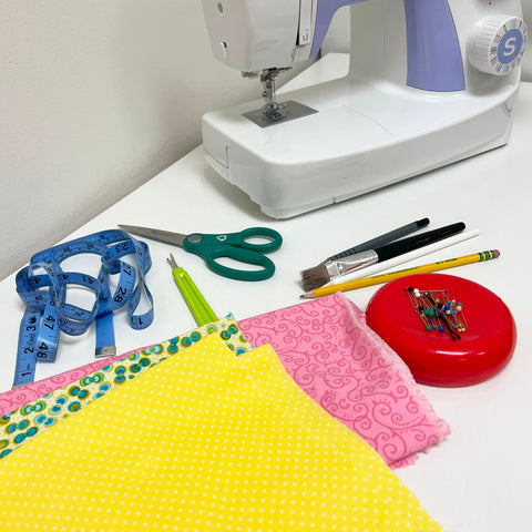 here are the supplice students will need for this intermatiate sewing class for kids