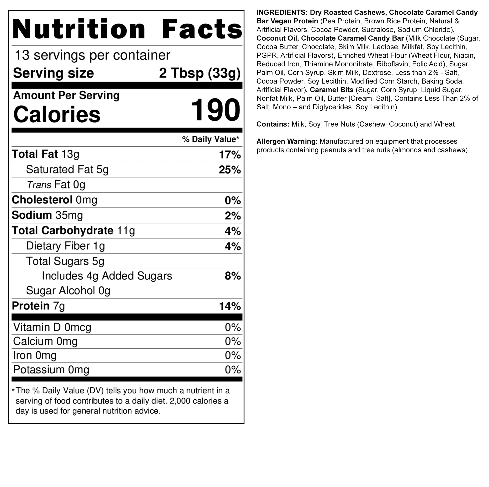 ChocolateCaramelCrunchBarNutritionLabel