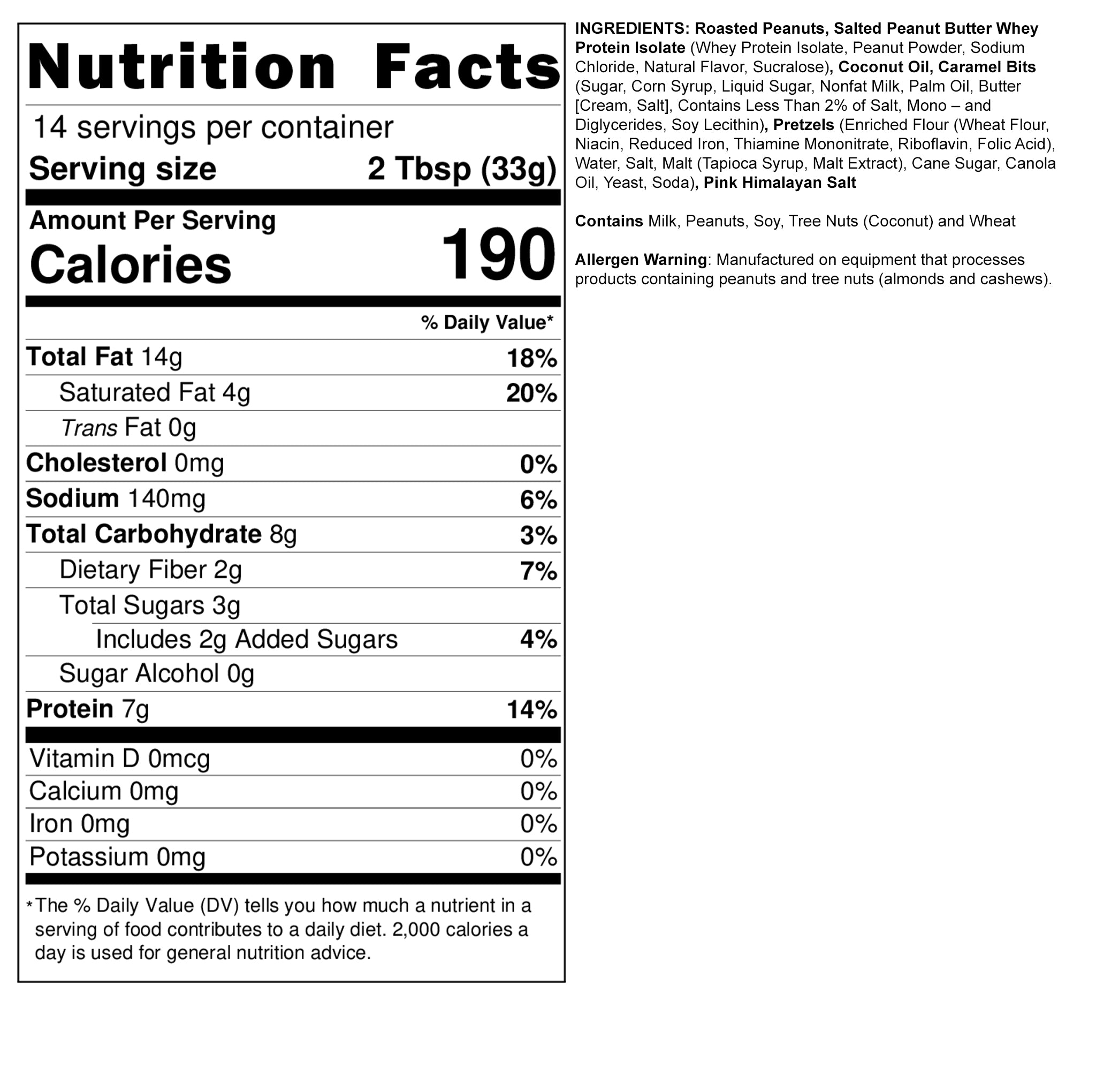 SeaSaltCaramelPretzelPBNutritionLabel