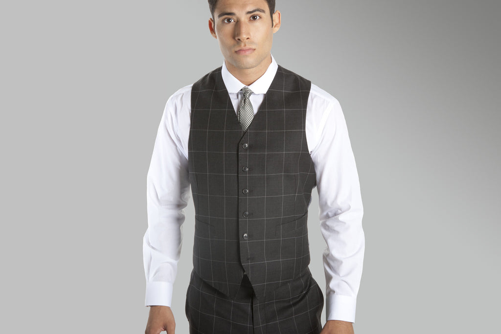 the Charcoal w/ Chalk Window Pane Suit – Hubris Reed Clothiers