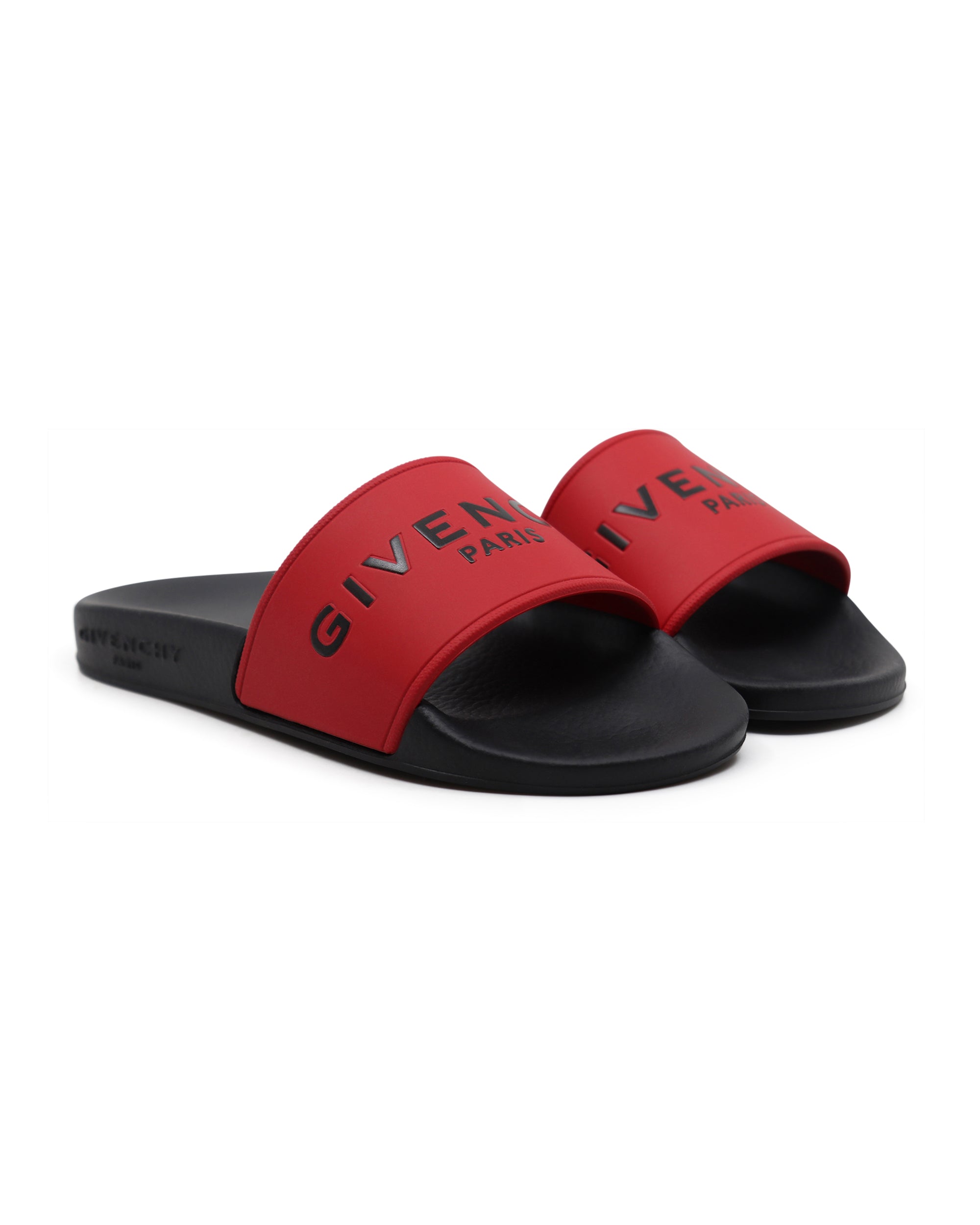 GIVENCHY RED LOGO SLIDERS – Little Lucca