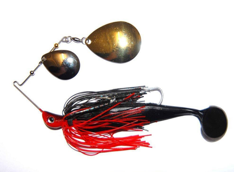 1 CHROME SHAD 1/2oz Dinner Bell COLORADO BB SPINNERBAIT Bass