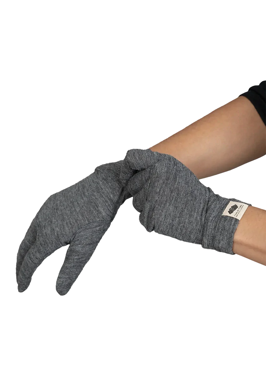 glove ecological liners ultralight color gray