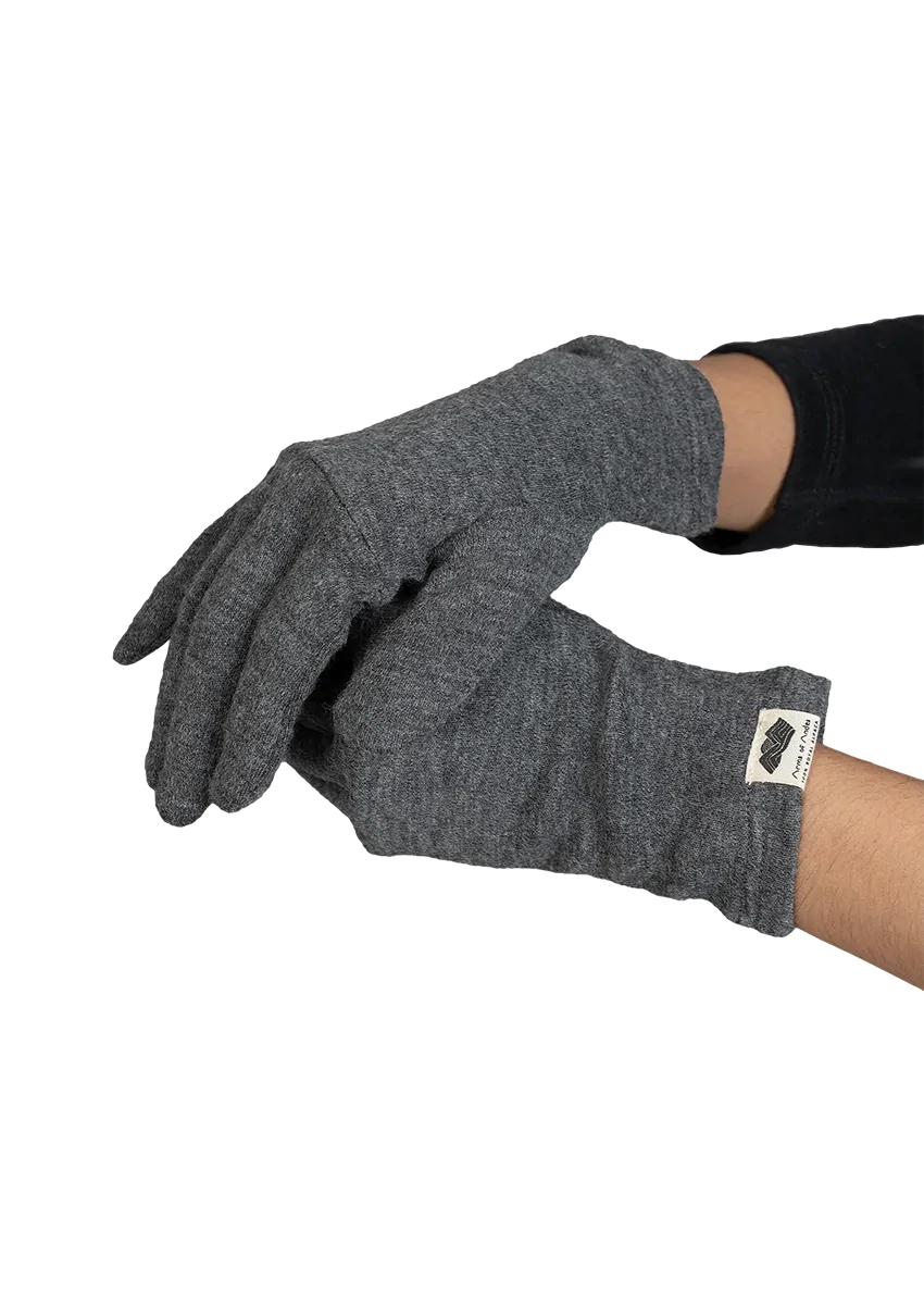 warmest gloves lightweight color gray