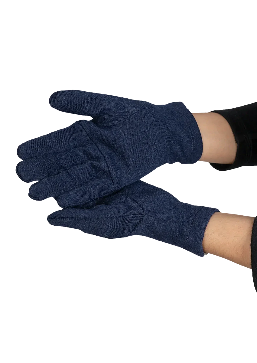 glove best wool midweight color navy blue