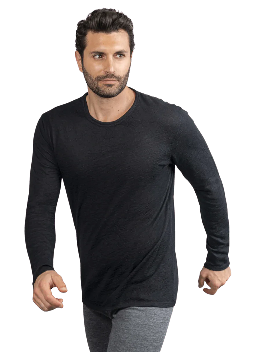 men's wool long sleeve t-shirt