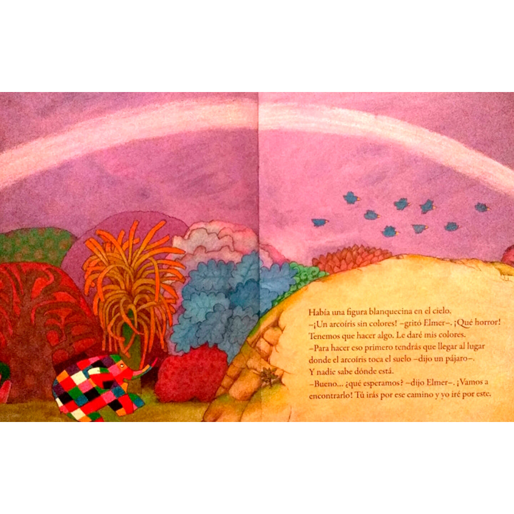 LIBRO ELMER Y EL ARCOIRIS - Mi Maleta Kids