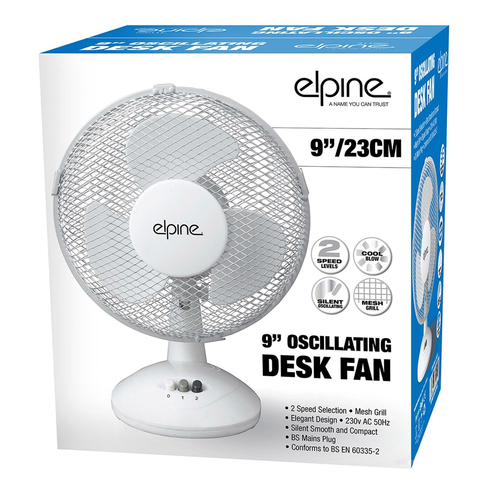 oscillating clip on desk fan