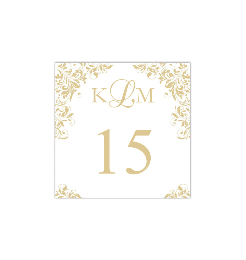 Printable Table Number Template Gold Champagne Tent Wedding