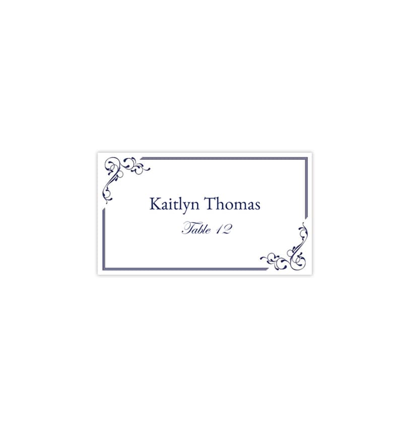 Printable Wedding Place Cards Personalised Name Cards