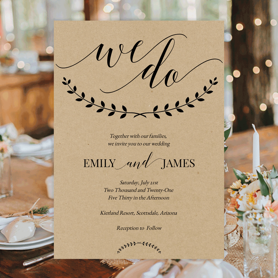 wedding invitation templates