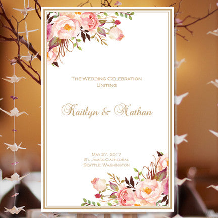 free wedding program templates for mac