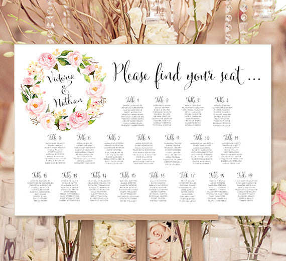 How To Do Seating Chart Wedding