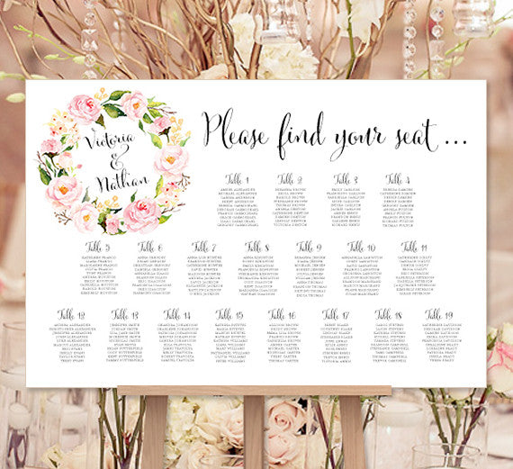 Photo Seating Chart Wedding