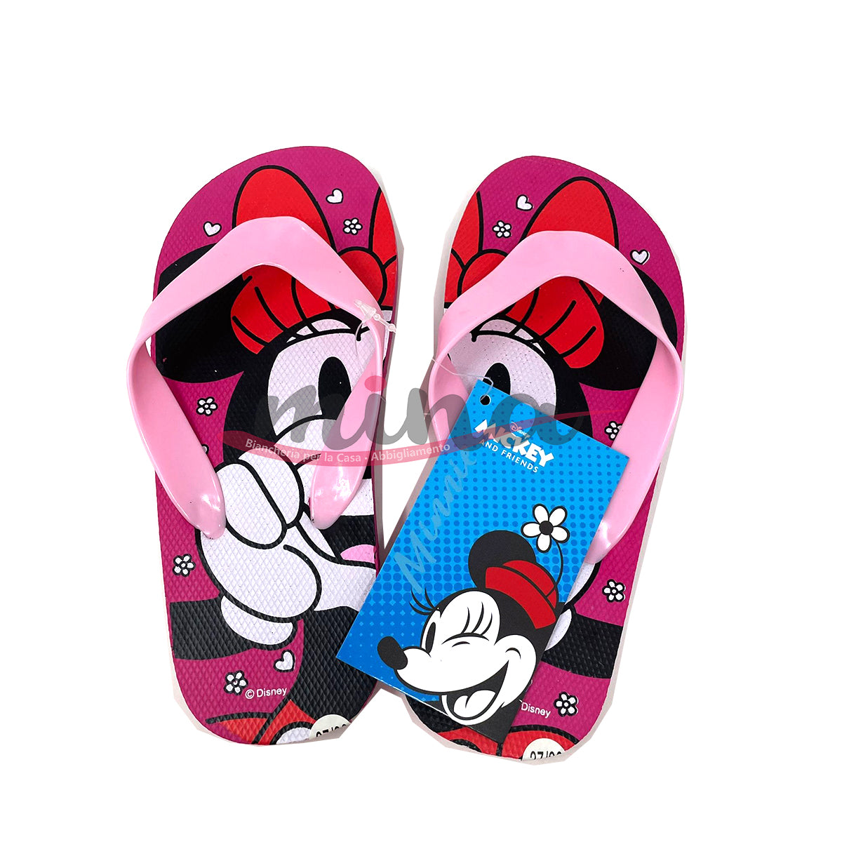 INFRADITO MINNIE DISNEY CIABATTE MARE SPIAGGIA BAMBINA 0782