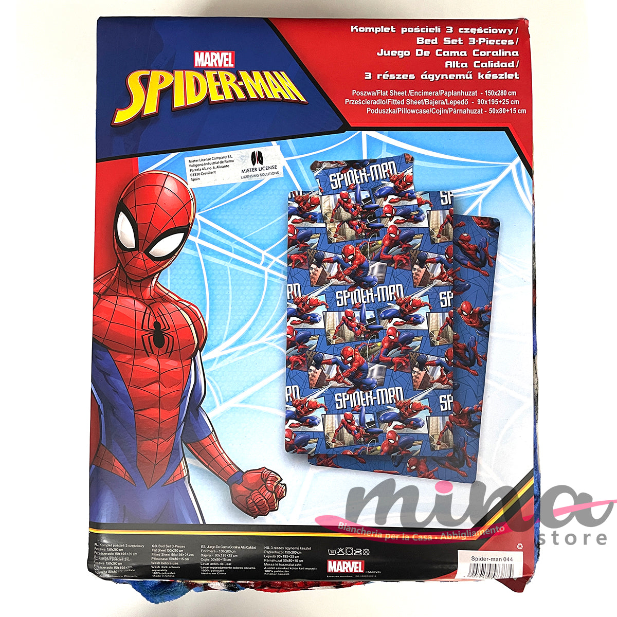 Set Completo Letto Singolo in Pile, Disney SPIDERMAN, misure MAXI