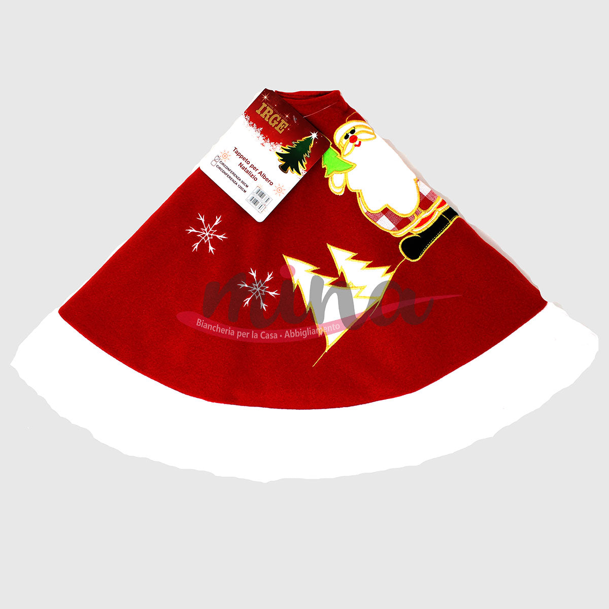 Tappeto rotondo Per Albero Natale IRGE , decorazioni Natale 2022 90 cm