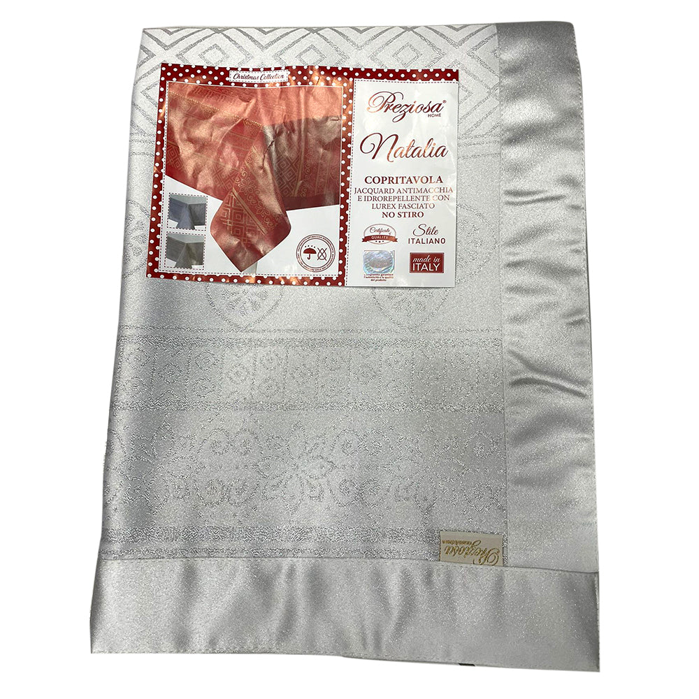 SOTTOCOSTO - Copritavolo x6 o x12 Natalizio in LUREX PREZIOSA Made in Italy, Natale