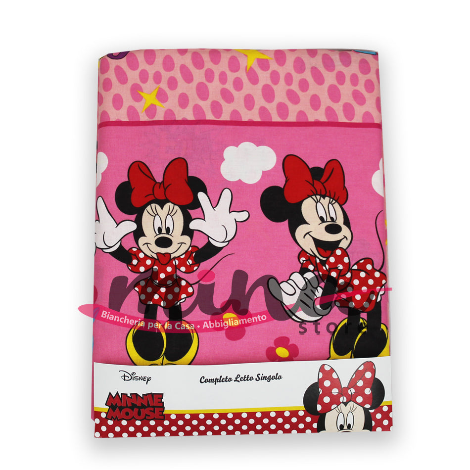 Completo Letto Singolo DISNEY 100% Cotone Varie Fantasie Con Federa