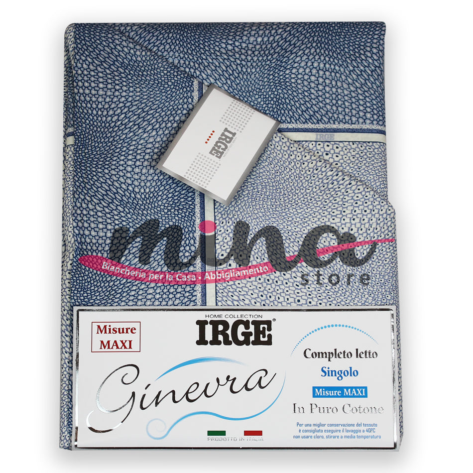 COMPLETO LETTO Singolo IRGE Ginevra MISURE MAXI Fantasia Serpente + 1 Federa Made in Italy