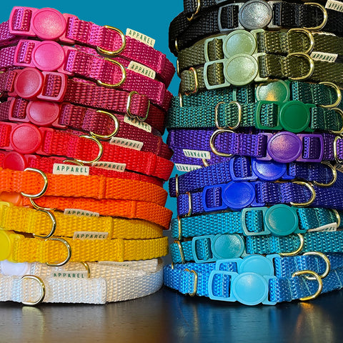 Nylon Cat Collars With Breakaway Clip | at Made Moggie