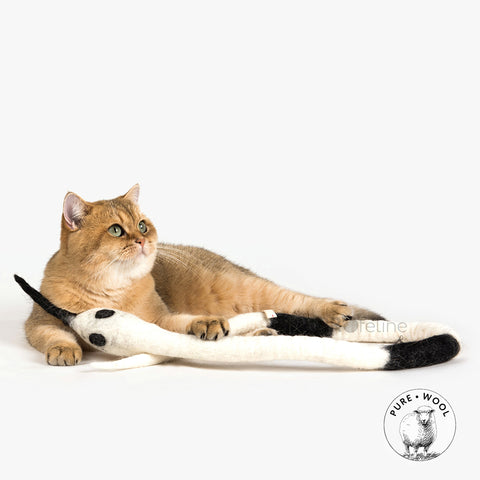 Woolly Snake Felt Cat Toy | at Made Moggie