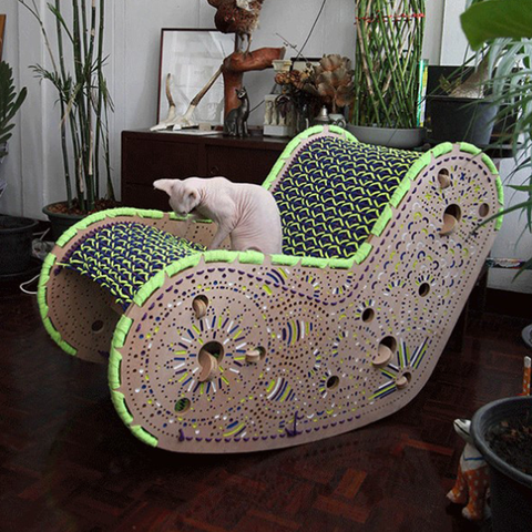 Rocking Chair Cat Bed