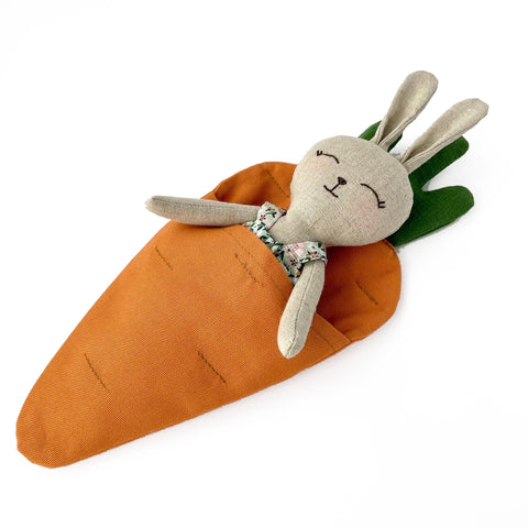 Handmade Bunny and Carrot Bed Set by SkorduliCreations, $54.46 on Etsy