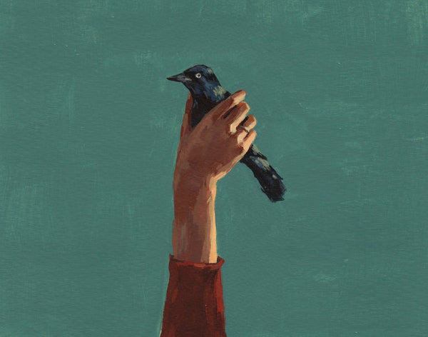 Bird in Hand Painting by Clare Elsaesser