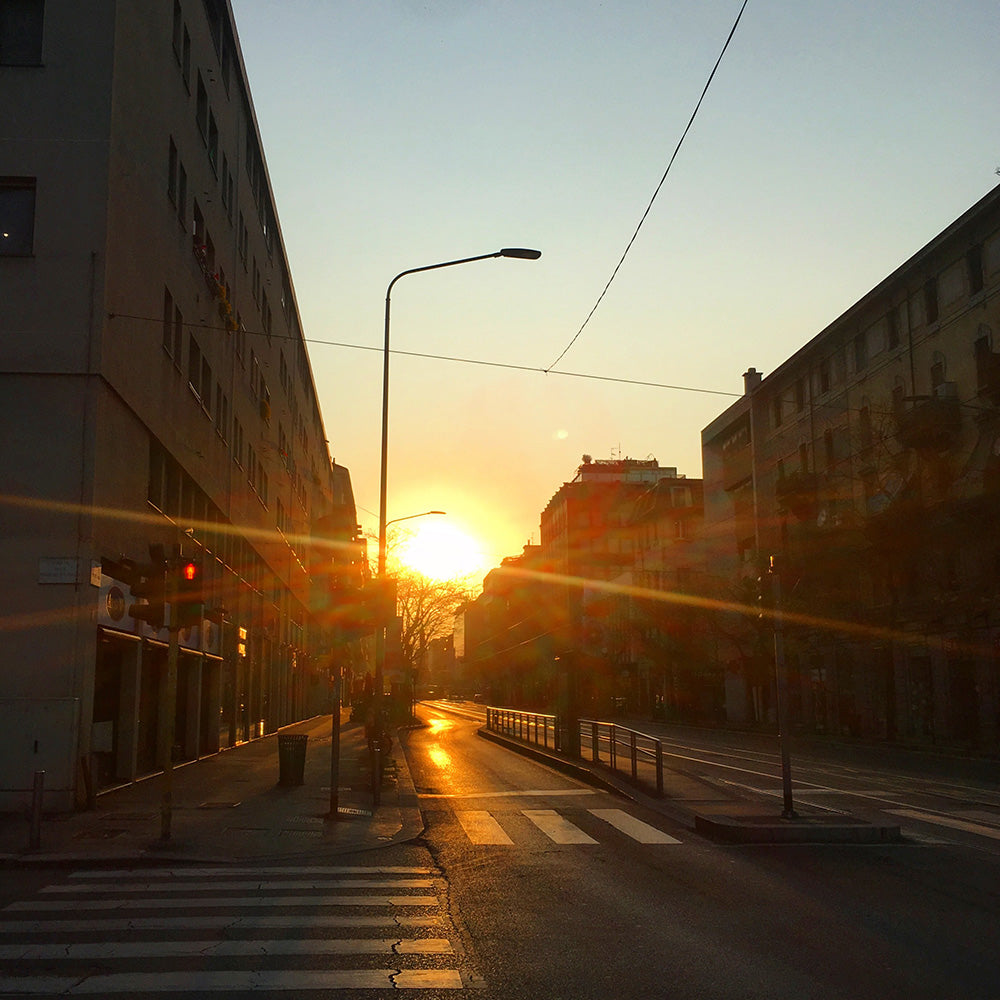 Sunsets in Milan during Covid-19 lockdown. Photo by Marta Grossi.
