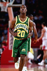 PFL: Basketball Jersey Draft. Round 1 Tenth Pick : Seattle Supersonics Road Green 92/93 B