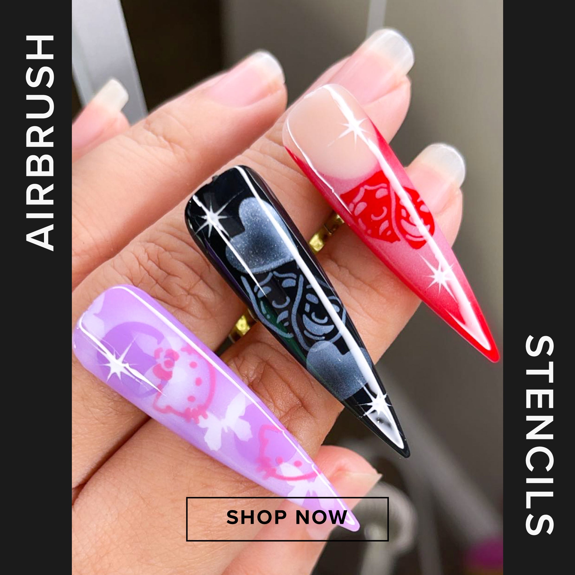 Nail Airbrush Stencils – The Additude Shop