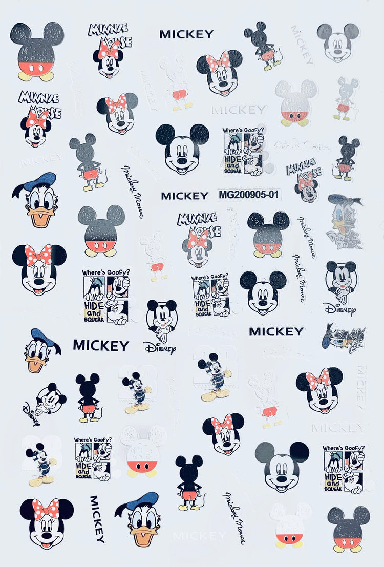 Mini Disney Mickey Mouse Doodle Stickers- BEPM30 – BrookeEvahPrints