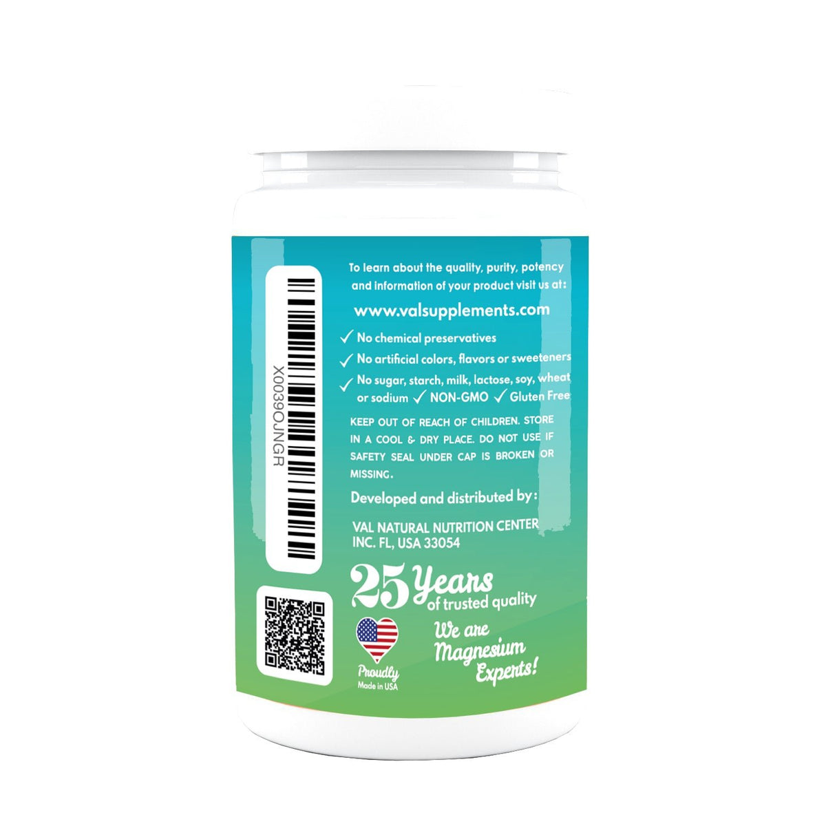 VAL Magnesium Citrate 500mg with Potassium - Muscle Relaxation, Sleep, Support Calm, Energy Support, Healthy Magnesium Levels - 90 Tablets