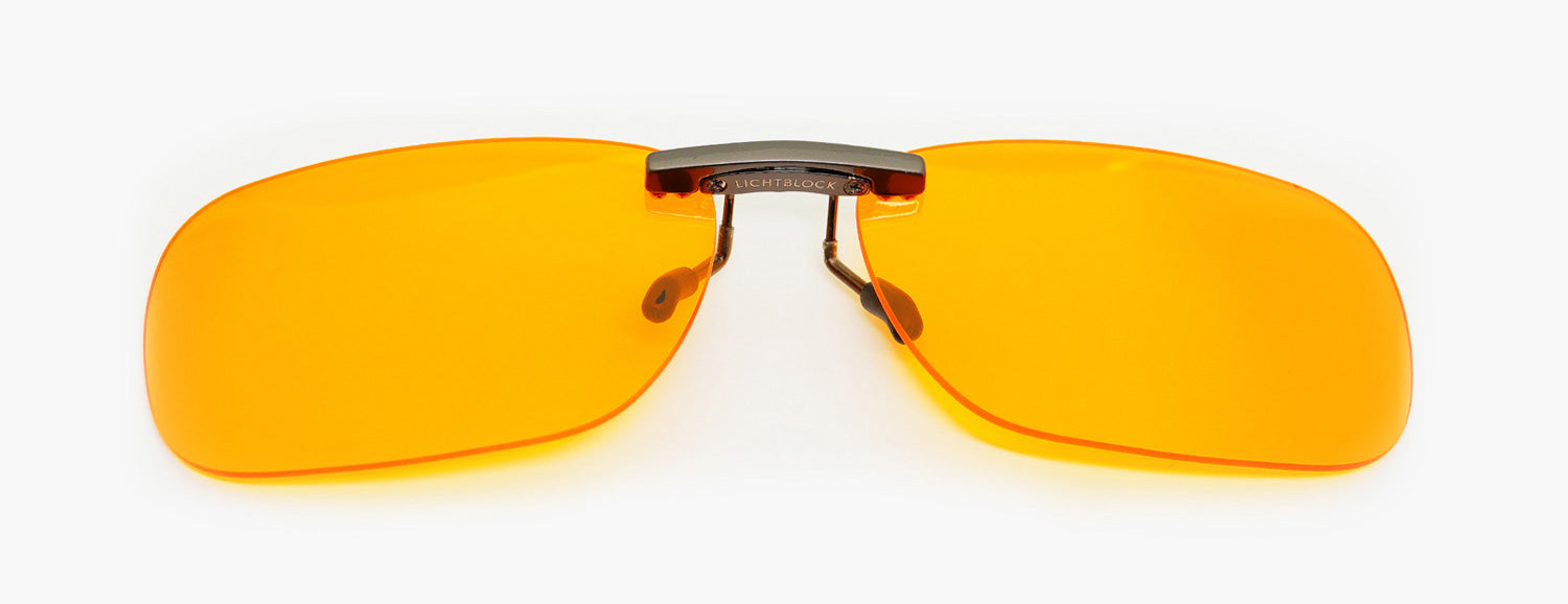 Blueblocker Clip-Ons für Brillenträger