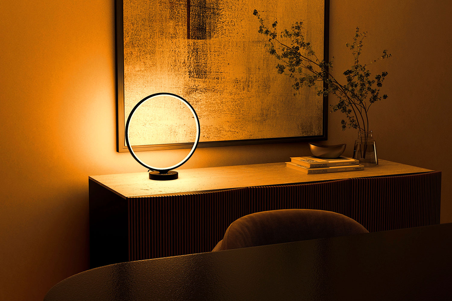 Lichtblock Luce lamp - candlelight living room