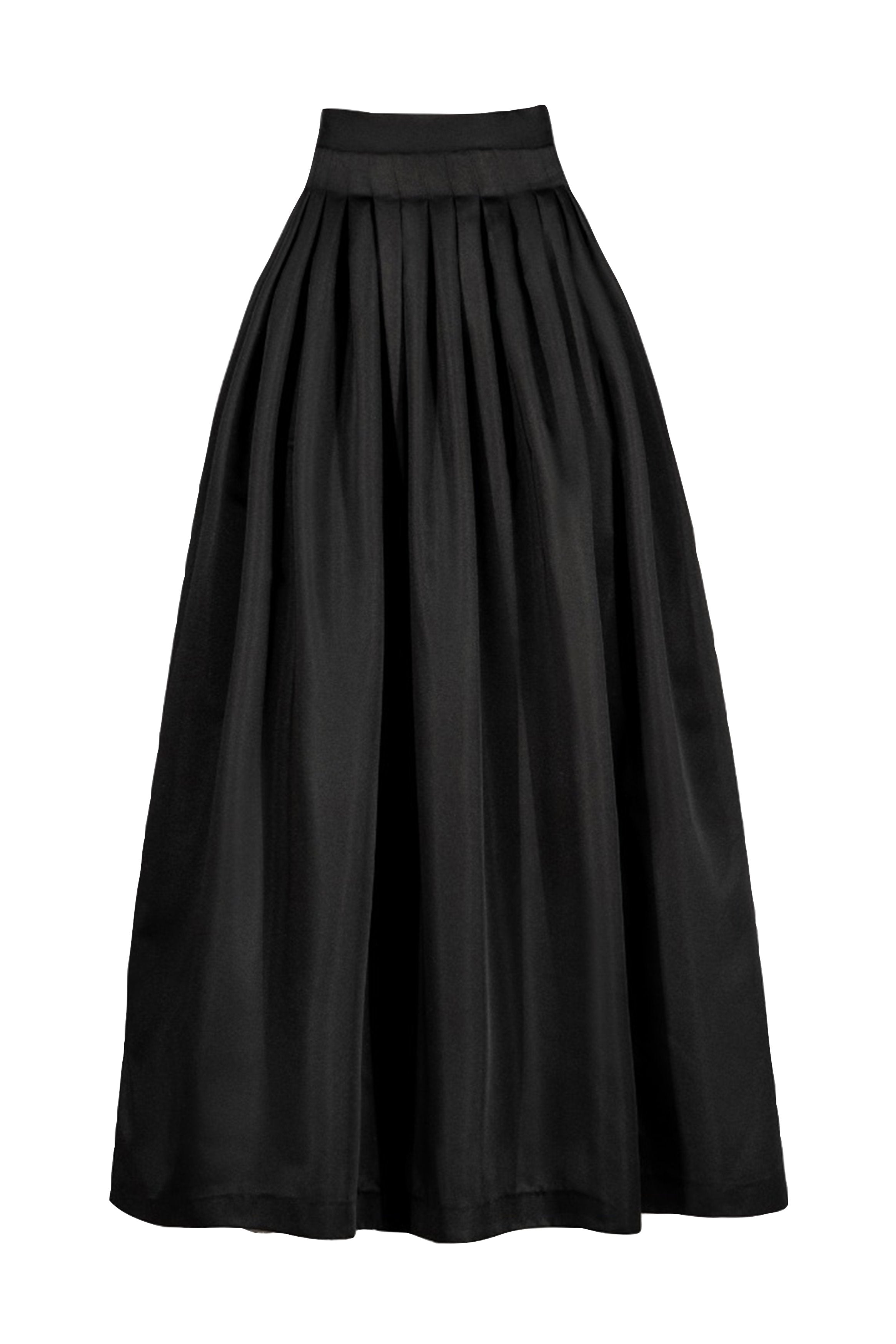 Yass Taffeta Ball Skirt - Black – Rosewater House