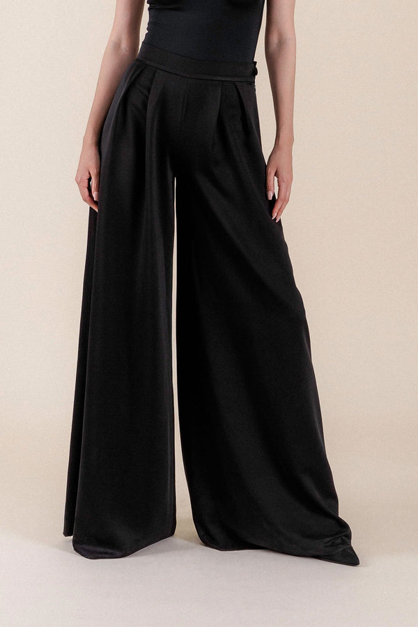 Buy Stylish Black Silk Pants Collection At Best Prices Online