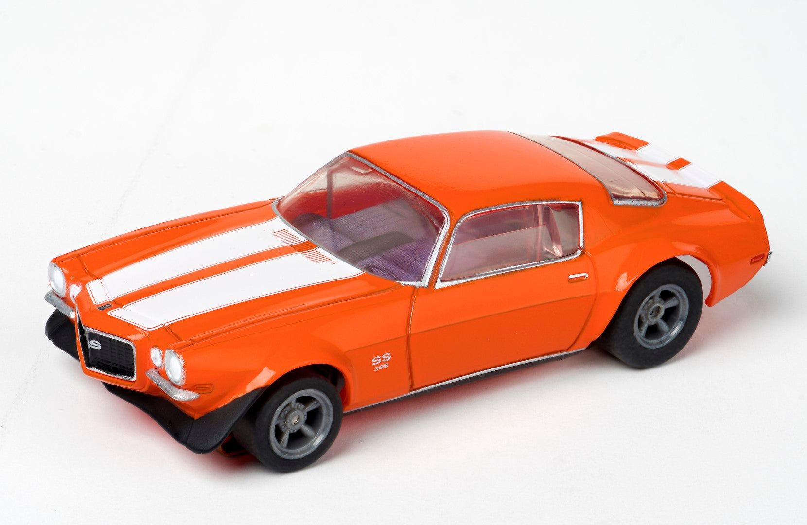 AFX Mega G+ 22027 Camaro SS396 – Orange with White Stripes / Clear