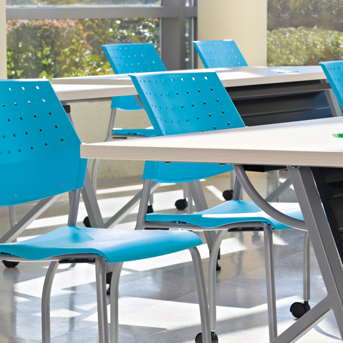 Modern chairs in an education setting