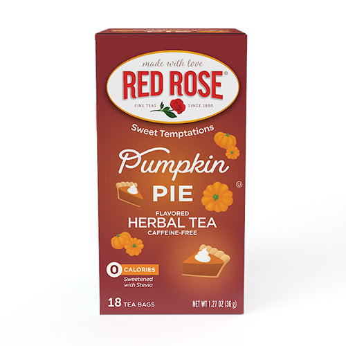 Red Rose Sweet Temptations Peach Cobbler Tea. Zero calorie tea.