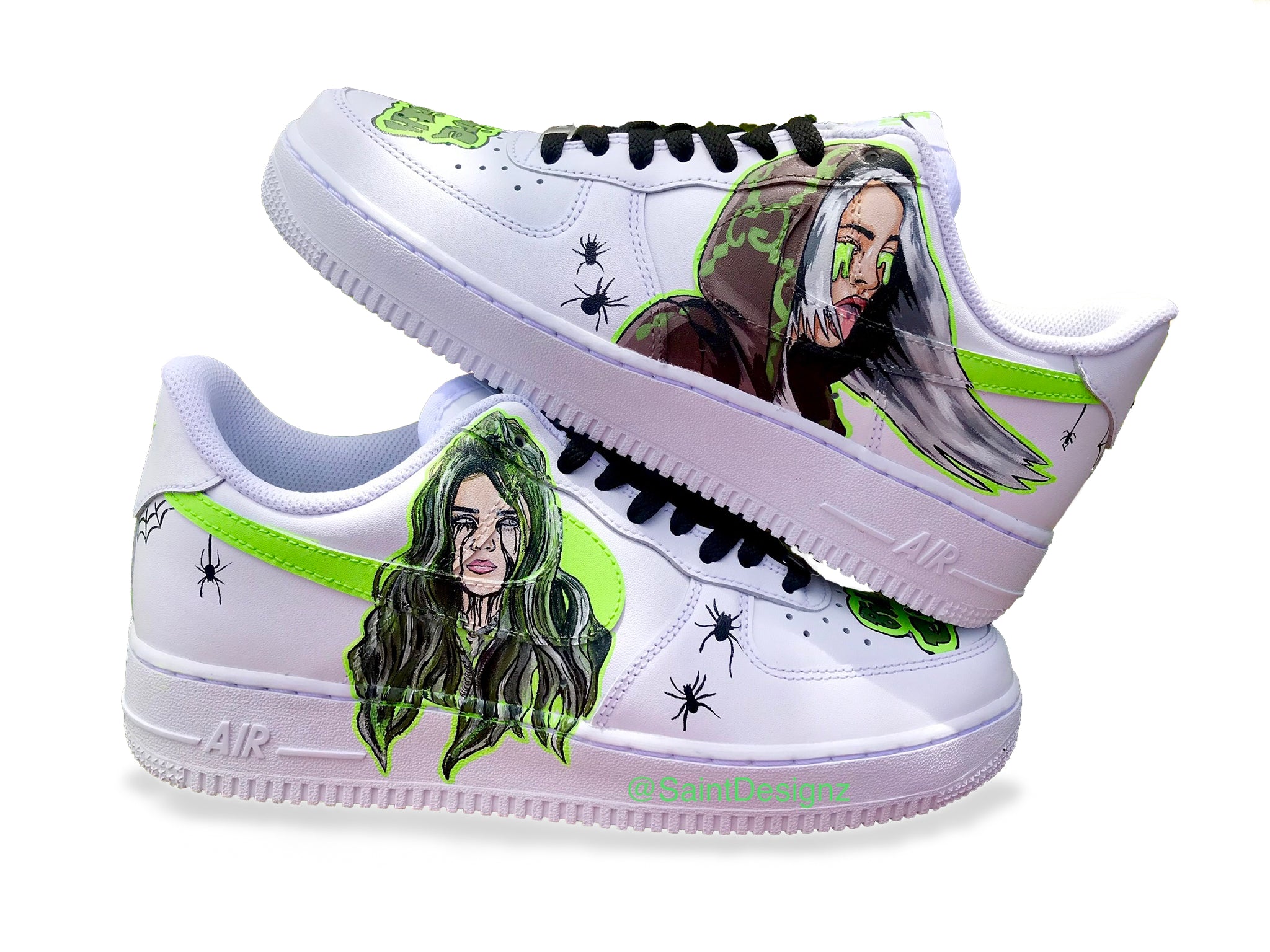 billie eilish custom air force ones