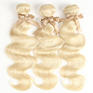 613 Honey Blonde Bundles Body Wave Brazilian Hair Weave Bundles